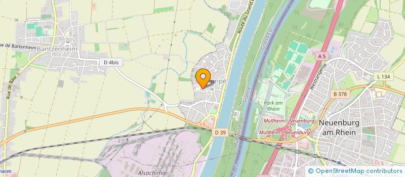 localisation de l'entreprise COMMUNE DE CHALAMPE  CHALAMPE