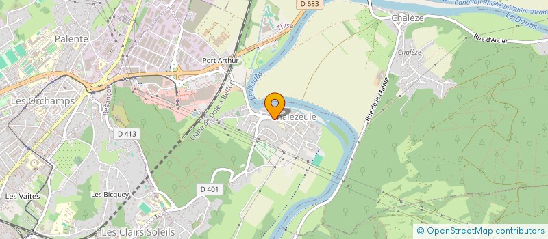 localisation de l'entreprise COMMUNE DE CHALEZE  CHALEZE