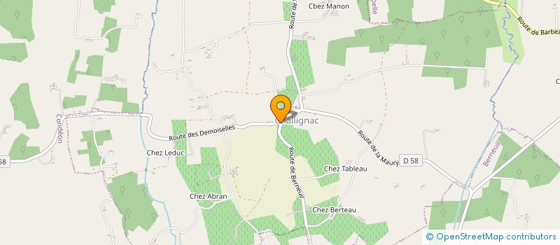 localisation de l'entreprise COMMUNE DE CHALLIGNAC à CHALLIGNAC
