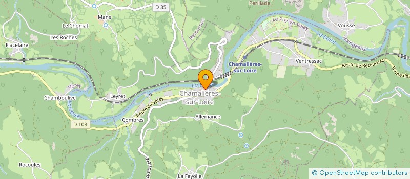 localisation de l'entreprise COMMUNE DE CHAMALIERES SUR LOIRE  CHAMALIERES-SUR-LOIRE