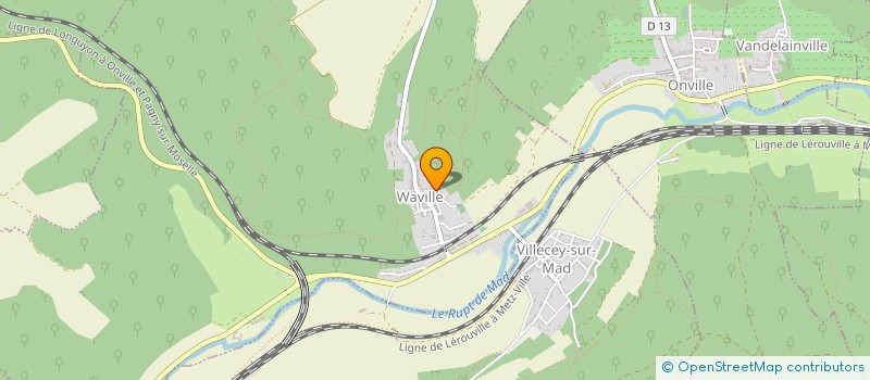 localisation de l'entreprise COMMUNE DE CHAMBLEY BUSSIERES  CHAMBLEY-BUSSIERES