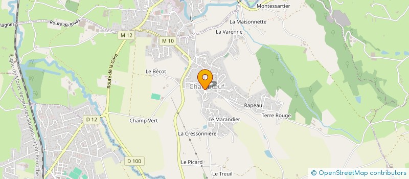 localisation de l'entreprise COMMUNE DE CHAMBOEUF  CHAMBUF