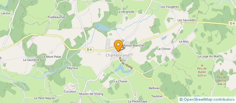 localisation de l'entreprise COMMUNE DE CHAMBORAND à CHAMBORAND