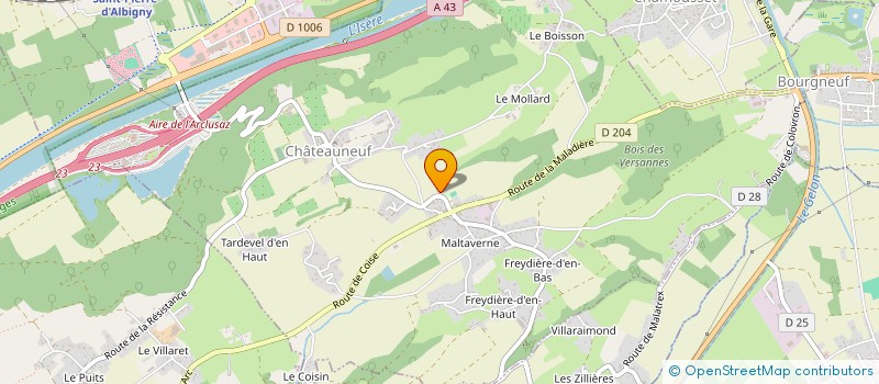 localisation de l'entreprise COMMUNE DE CHAMP LAURENT  CHAMP-LAURENT