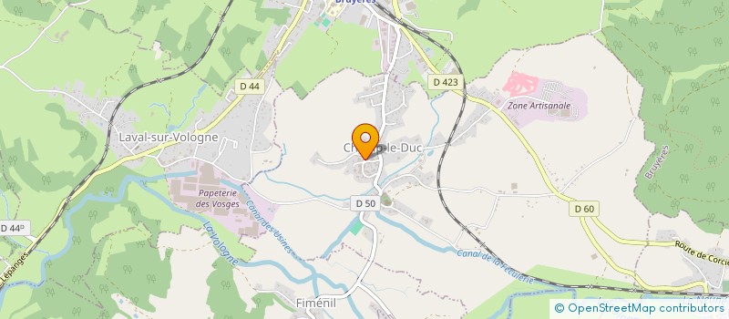 localisation de l'entreprise COMMUNE DE CHAMP LE DUC  CHAMP-LE-DUC