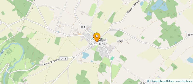 localisation de l'entreprise COMMUNE DE CHAMPAGNE SAINT HILAIRE  CHAMPAGNE-SAINT-HILAIRE