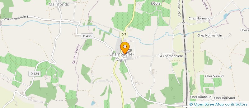 localisation de l'entreprise COMMUNE DE CHAMPAGNE VIGNY  CHAMPAGNE-VIGNY