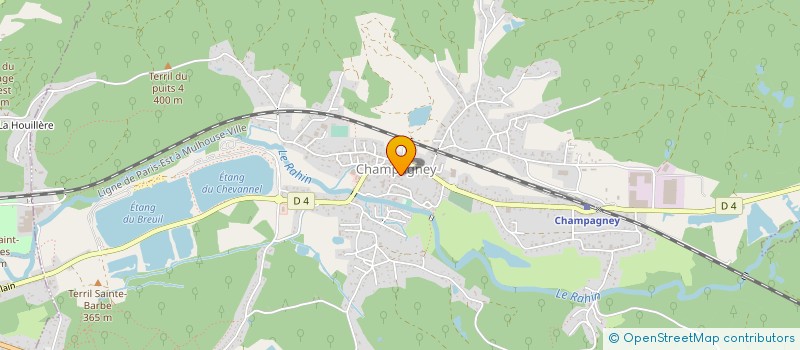 localisation de l'entreprise COMMUNE DE CHAMPAGNEY  CHAMPAGNEY