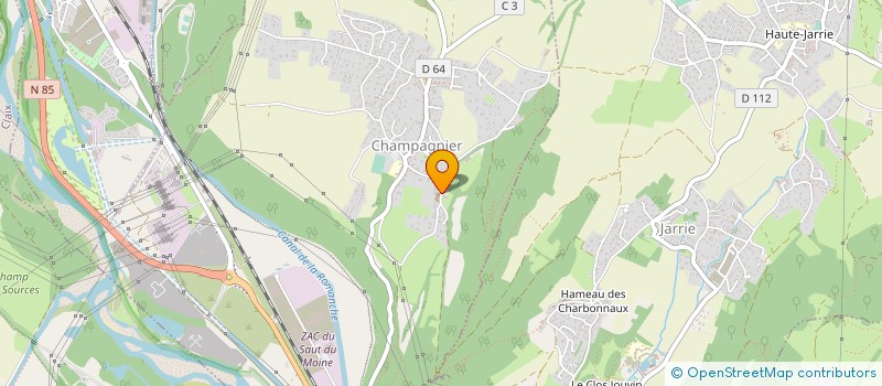 localisation de l'entreprise COMMUNE DE CHAMPAGNIER  CHAMPAGNIER