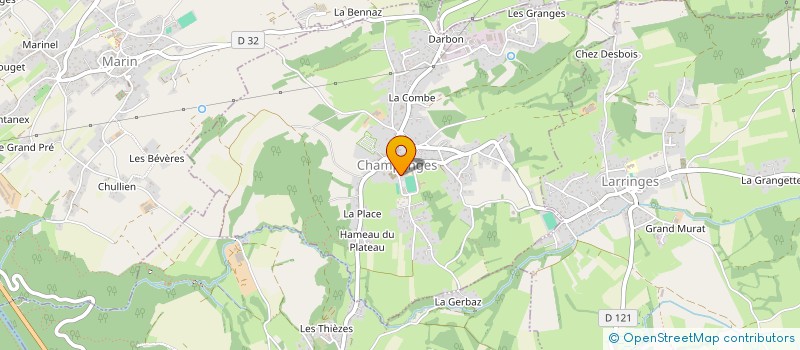 localisation de l'entreprise COMMUNE DE CHAMPANGES  CHAMPANGES