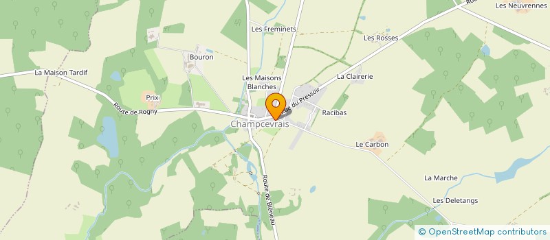 localisation de l'entreprise COMMUNE DE CHAMPCEVRAIS  CHAMPCEVRAIS