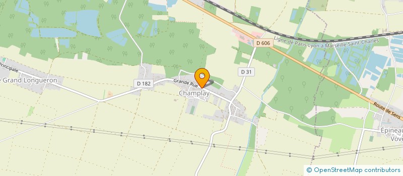 localisation de l'entreprise COMMUNE DE CHAMPLAY  CHAMPLAY