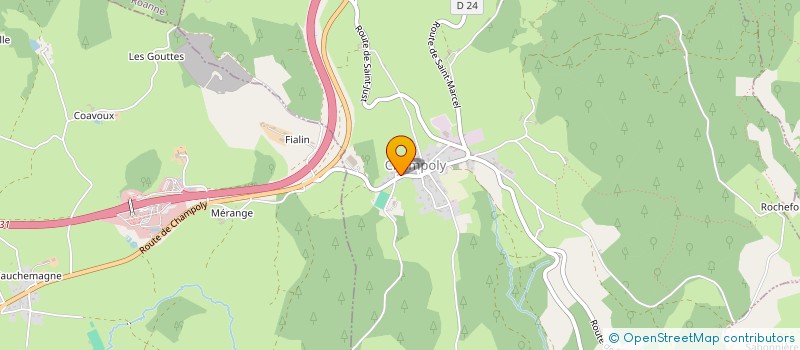 localisation de l'entreprise COMMUNE DE CHAMPOLY  CHAMPOLY