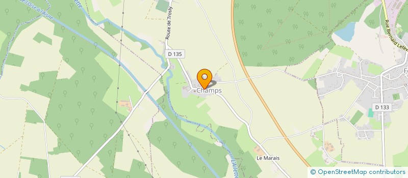 localisation de l'entreprise COMMUNE DE CHAMPS  CHAMPS