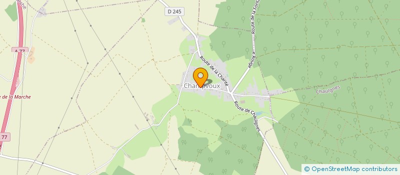 localisation de l'entreprise COMMUNE DE CHAMPVOUX à CHAMPVOUX