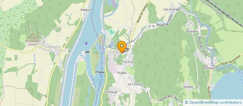 localisation de l'entreprise COMMUNE DE CHANAZ  CHANAZ