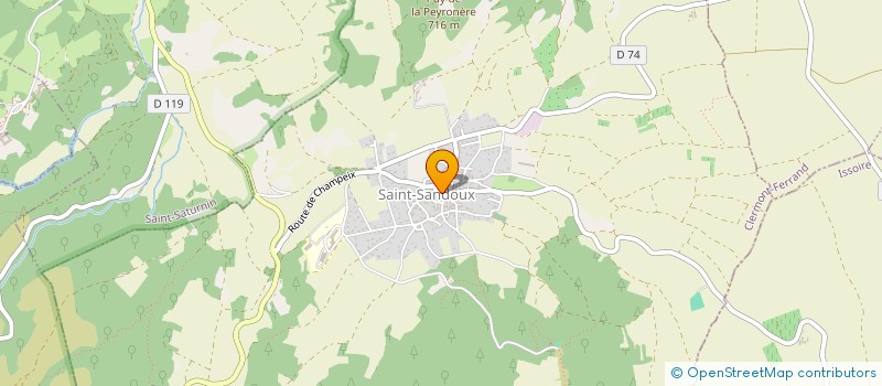 localisation de l'entreprise COMMUNE DE CHANONAT  CHANONAT