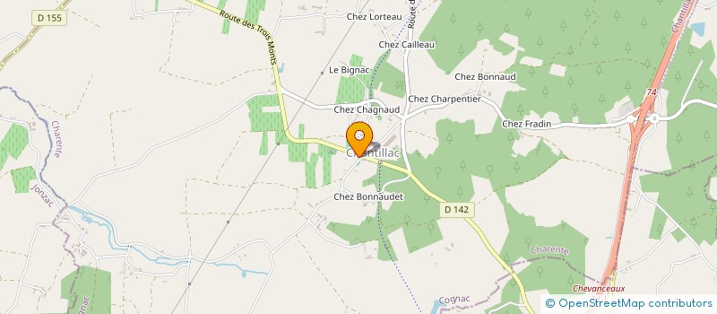 localisation de l'entreprise COMMUNE DE CHANTILLAC à CHANTILLAC