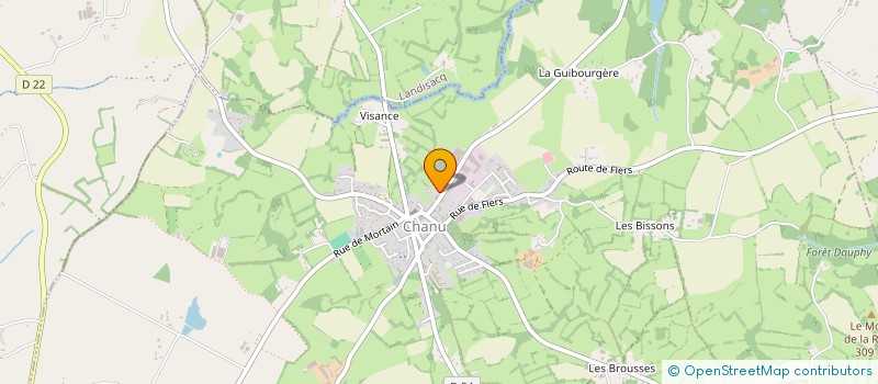 localisation de l'entreprise COMMUNE DE CHANU à CHANU
