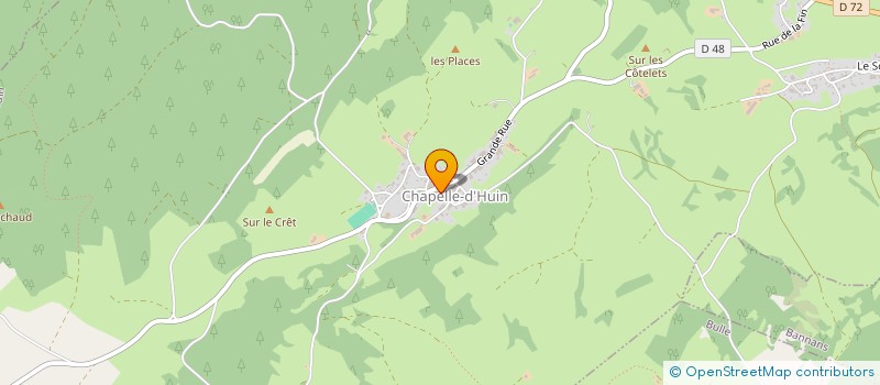 localisation de l'entreprise COMMUNE DE CHAPELLE D'HUIN  CHAPELLE-D'HUIN