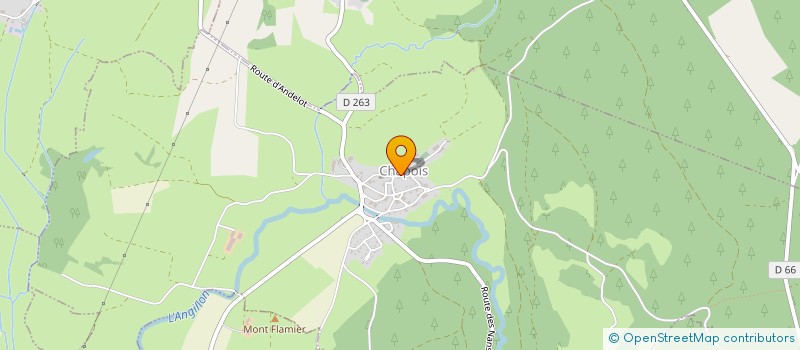 localisation de l'entreprise COMMUNE DE CHAPOIS  CHAPOIS