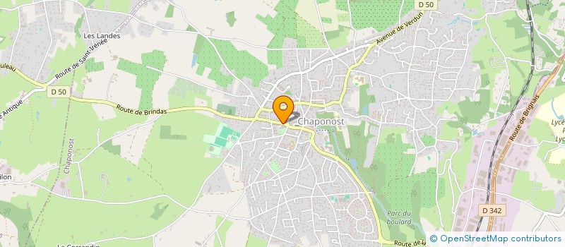 localisation de l'entreprise COMMUNE DE CHAPONOST  CHAPONOST