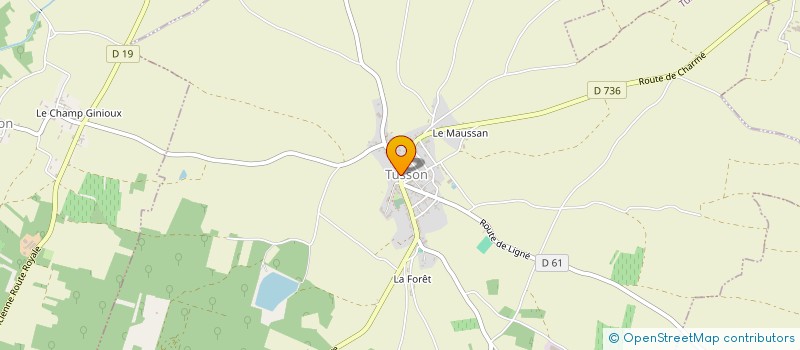 localisation de l'entreprise COMMUNE DE CHARME  CHARME