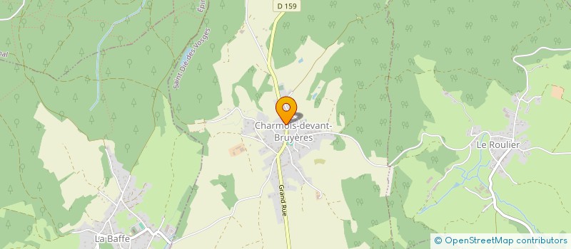 localisation de l'entreprise COMMUNE DE CHARMOIS DEVANT BRUYERES  CHARMOIS-DEVANT-BRUYERES