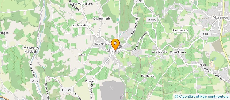 localisation de l'entreprise COMMUNE DE CHARNAY  CHARNAY