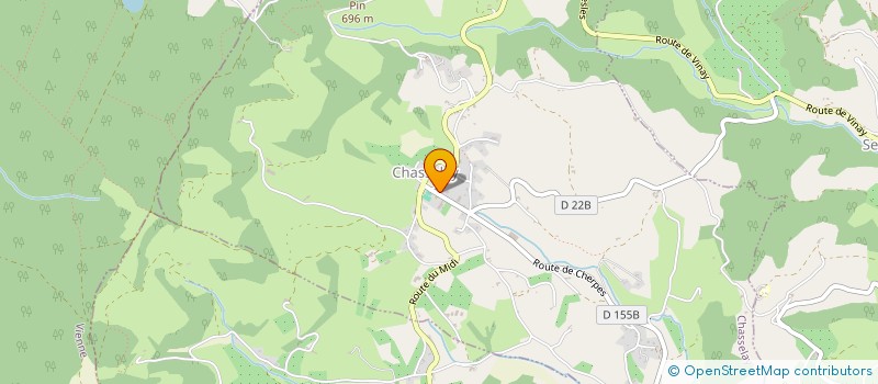 localisation de l'entreprise COMMUNE DE CHASSELAY  CHASSELAY