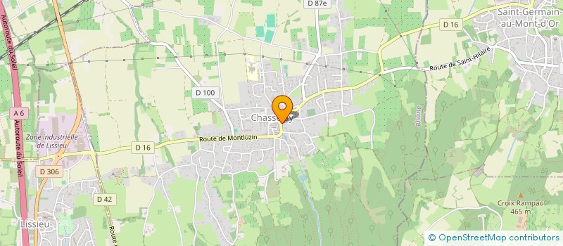 localisation de l'entreprise COMMUNE DE CHASSELAY  CHASSELAY