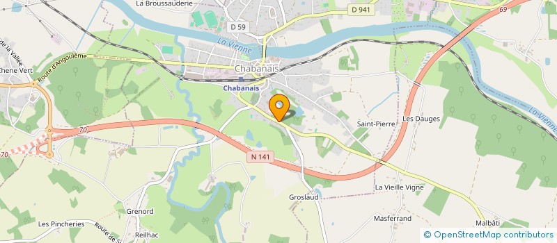 localisation de l'entreprise COMMUNE DE CHASSENON à CHASSENON
