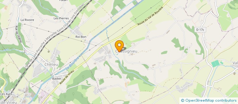 localisation de l'entreprise COMMUNE DE CHASSIGNIEU  CHASSIGNIEU