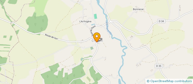 localisation de l'entreprise COMMUNE DE CHATAIN  CHATAIN