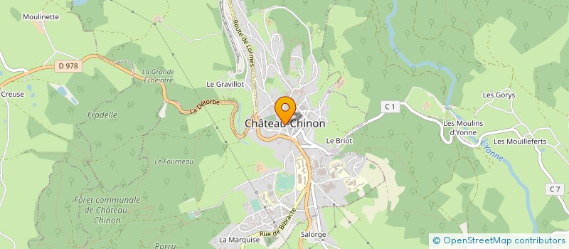 localisation de l'entreprise COMMUNE DE CHATEAU CHINON VILLE à CHATEAU-CHINON (VILLE)
