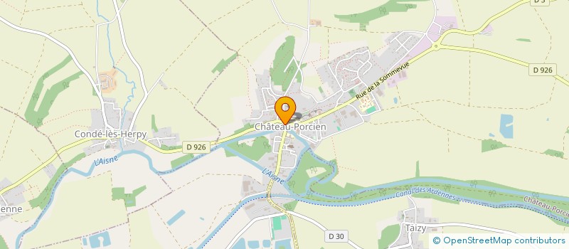 localisation de l'entreprise COMMUNE DE CHATEAU PORCIEN  CHATEAU-PORCIEN