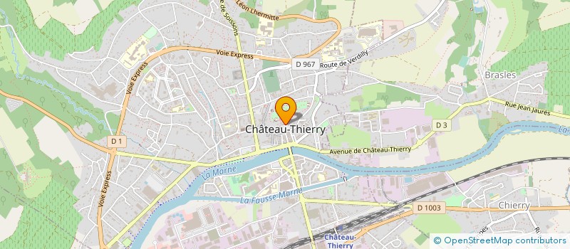 localisation de l'entreprise COMMUNE DE CHATEAU THIERRY à CHATEAU-THIERRY