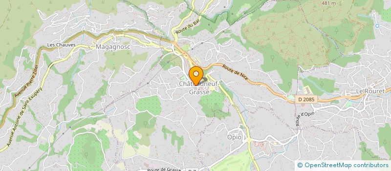 localisation de l'entreprise COMMUNE DE CHATEAUNEUF-GRASSE  CHATEAUNEUF-GRASSE