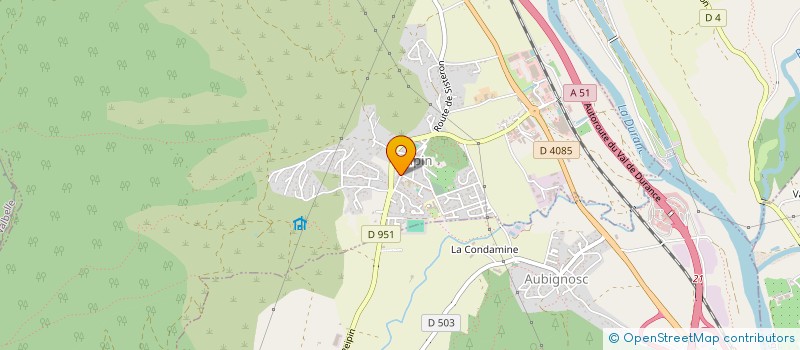 localisation de l'entreprise COMMUNE DE CHATEAUNEUF VAL SAINT DONAT  CHATEAUNEUF-VAL-SAINT-DONAT