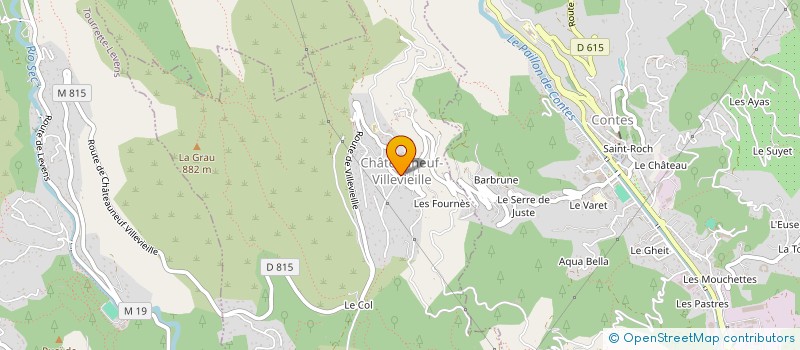 localisation de l'entreprise COMMUNE DE CHATEAUNEUF VILLEVIEILLE  CHATEAUNEUF-VILLEVIEILLE