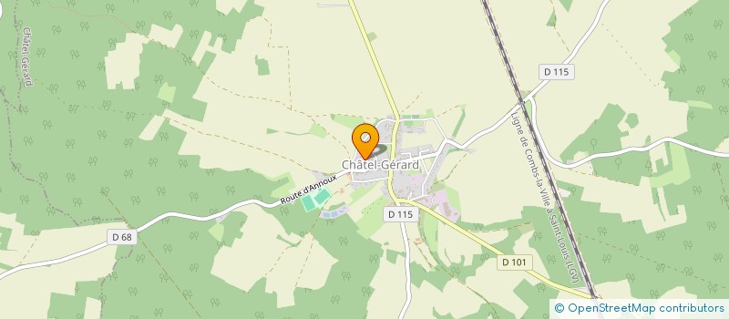localisation de l'entreprise COMMUNE DE CHATEL GERARD  CHATEL-GERARD