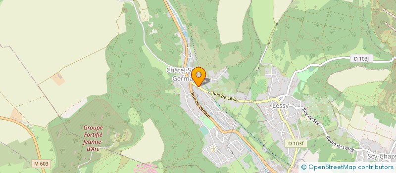 localisation de l'entreprise COMMUNE DE CHATEL SAINT GERMAIN  CHATEL-SAINT-GERMAIN