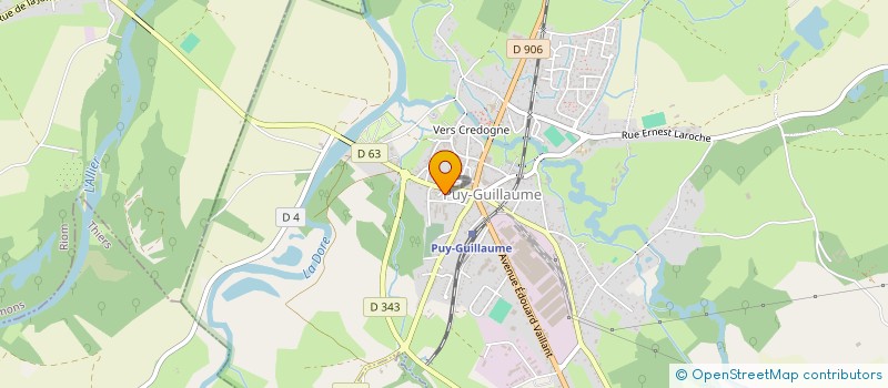 localisation de l'entreprise COMMUNE DE CHATELDON  CHATELDON