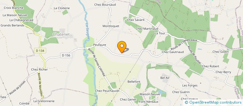 localisation de l'entreprise COMMUNE DE CHATENET  CHATENET