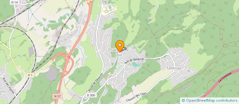 localisation de l'entreprise COMMUNE DE CHATILLON LE DUC  CHATILLON-LE-DUC