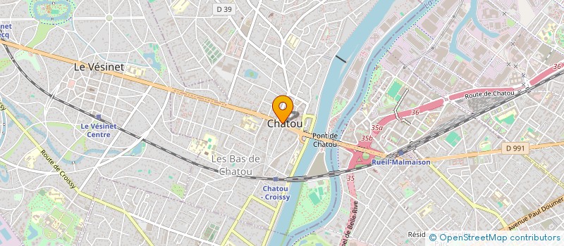 localisation de l'entreprise COMMUNE DE CHATOU  CHATOU