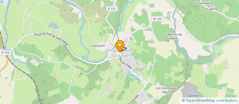 localisation de l'entreprise COMMUNE DE CHAUDEFONDS-SUR-LAYON  CHAUDEFONDS-SUR-LAYON