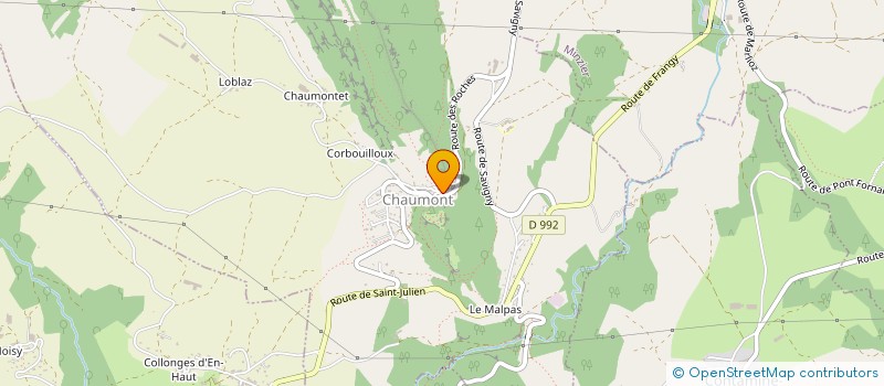 localisation de l'entreprise COMMUNE DE CHAUMONT à CHAUMONT