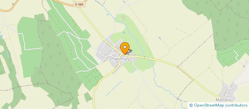 localisation de l'entreprise COMMUNE DE CHAUMUZY  CHAUMUZY