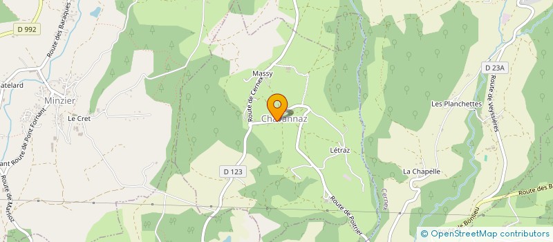 localisation de l'entreprise COMMUNE DE CHAVANNAZ  CHAVANNAZ